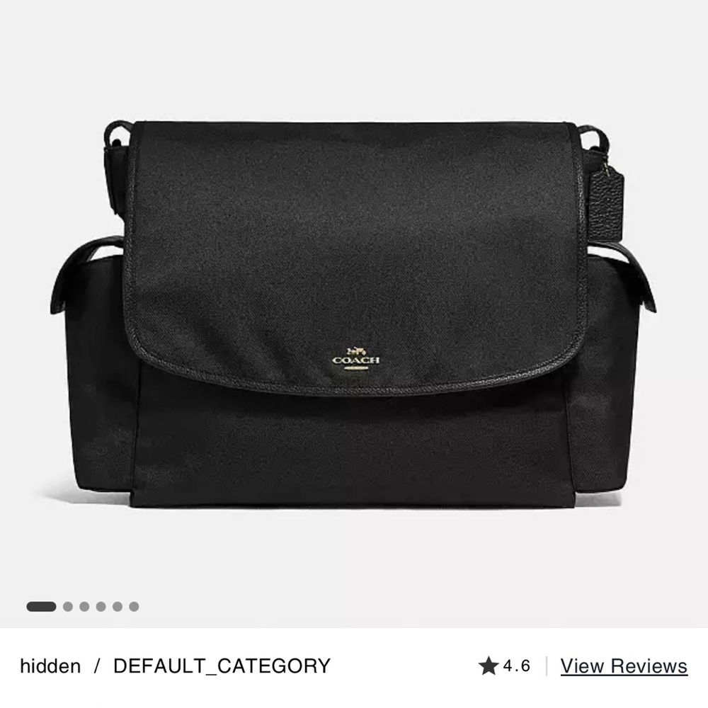 NEW Coach Black Messenger Bag